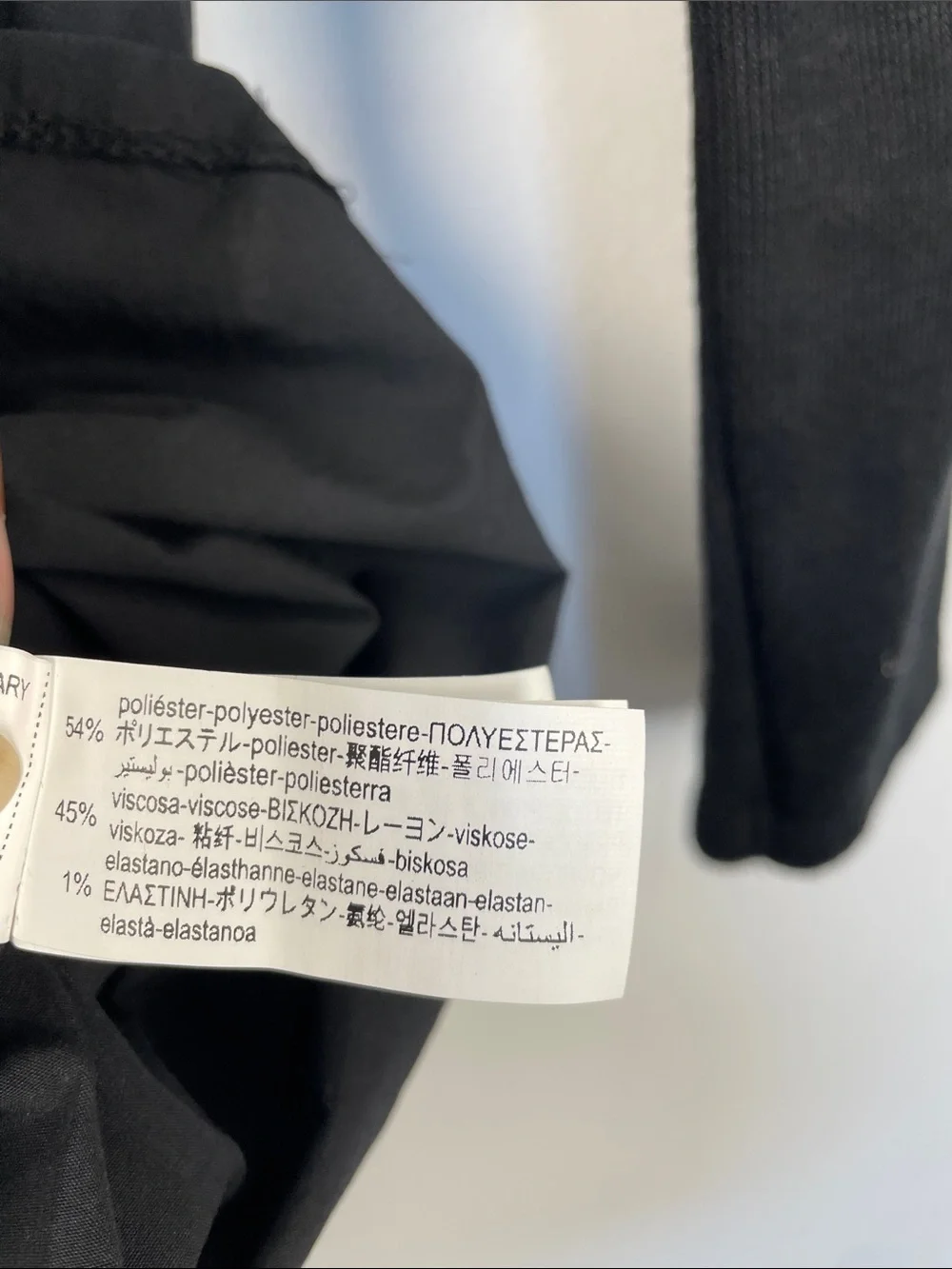 Zara Long Sleeve Combination Goth Black Women's XL Sweater Mini Dress with Belt - Picture 7 of 8